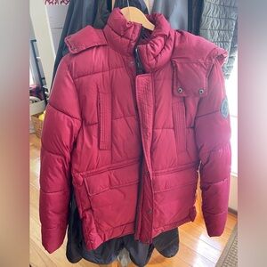 New conditionMens size small red HFX winter puffer jacket